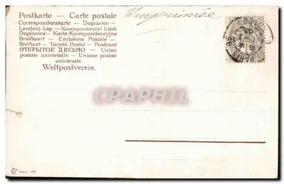 Stara pocztówka Most rybaka — Rewers
