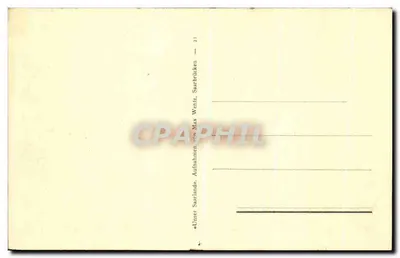Stara pocztówka Blieskastel — ogólny widok — Rewers