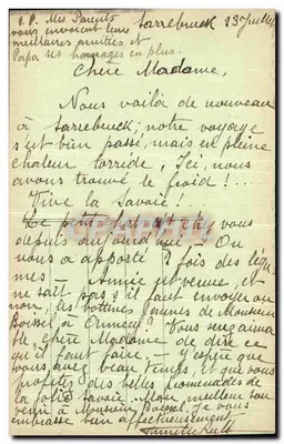 Sarrebruck — Szpital Wojskowy — Rewers