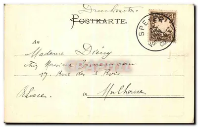 Muzeum — Real- und Frauenarbeits-Schule — Verlag Buchhandlung Max Nimts, Speyer — Rewers