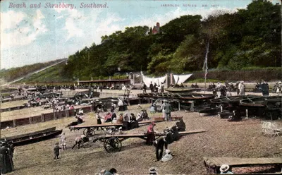 Beach and Shrubbery, Southend — SÉRIE JARROLD'S NO 1507