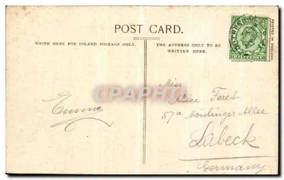 Beach and Shrubbery, Southend — SÉRIE JARROLD'S NO 1507 — Verso