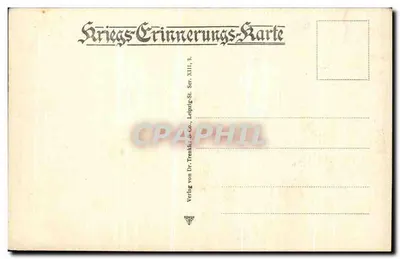 Parada przed Lordem Kitchenerem, Admirałem Seymourem, General Gaselee — Karta pamiątkowa wojenna, seria XIII, nr 3, wydawca Dr. Trenkle & Co. Leipzig — Rewers