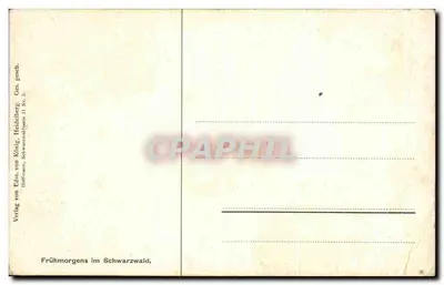 Frühmorgens im Schwarzwald — H. Hoffmann — Verlag von Edna, König, Heidelberg — Verso