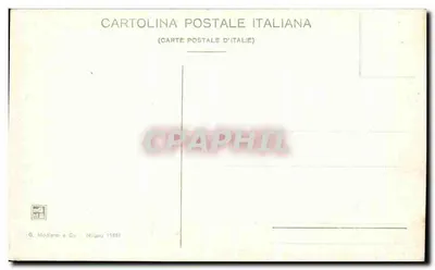 Milão — detalhe do Duomo — G. Modiano e Co. Milão 11851 — Verso