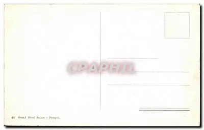 Pompeia - Casa della caccia — editor Grand Hôtel Suisse, n°48 — Verso