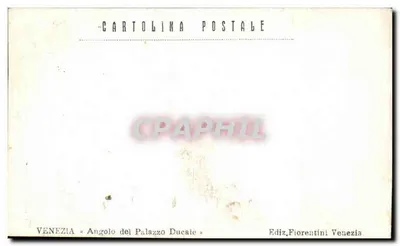 Vénétie — Ângulo do Palazzo Ducale — Ediz. Fiorentini Venezia — Verso