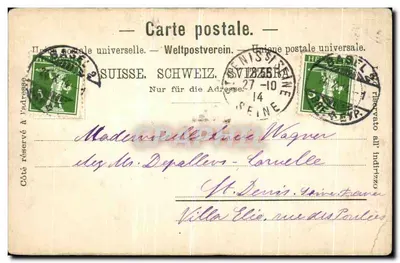 Igreja de São Mateus em Basileia — editor Gebr. Metz, n° 9025 — Verso