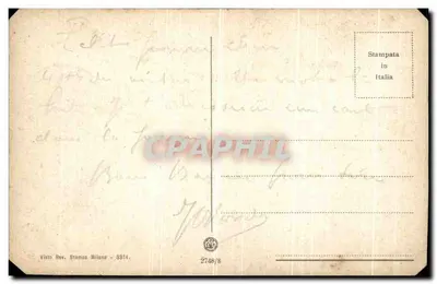 Milano — Piazza della Scala en Monumentaal Leonardo da Vinci — Stampa Milano - 5914 — Achterkant