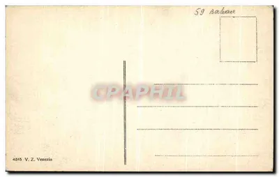 Veneza - Panorama com Gôndola — editor V. Z. Venezia, n° 4515 — Verso