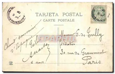 Walia de Aran (Hiszpania) — Ogólny widok — Fototypia Labouche bracia, Toulouse — Rewers