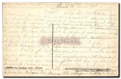Um Pensierio da VICENZA — Um pensierio da Vicenza — Éd. Giuseppe Buso - Vicenza — Verso