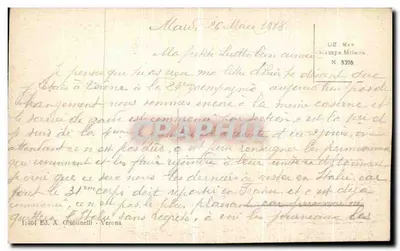 Verona — Pieniądż — Wyd. A. Crubanelli N. 3396 — Rewers