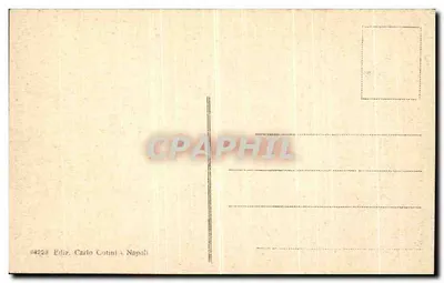 Pompeia - Casa del Centenario — editor Carlo Cotini, Nápoles — Verso