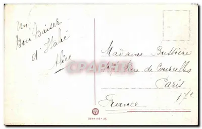 WENECJA — Kanał Grande i Pałac Franchetti — Nieznany wydawca — Rewers
