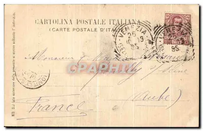 Wenecja — Rio o Canale delle Torreselle — Lib. & Part. G. Zanera Venezia, nr 85 — Rewers