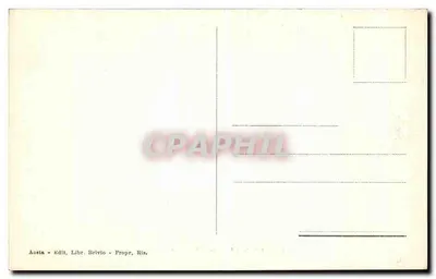 Aosta - Piazza Carlo Alberto - Palazzo Municipale — wydawca Libr. Brivio, nr 4830 — Rewers
