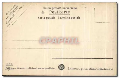 Venedig - Fassade des Zivilspitals — Universal Postal Union, Nr. 19 — Rückseite