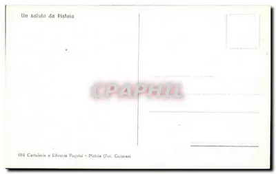Pistoia - Catedral — editor Pagnini, n° 084 — Reverso