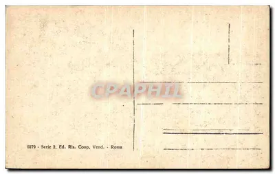 Rzym - Piramida Caja Cestiusza — wydawca Ris. Coop. Vend. Rzym, n° 0279 — Rewers