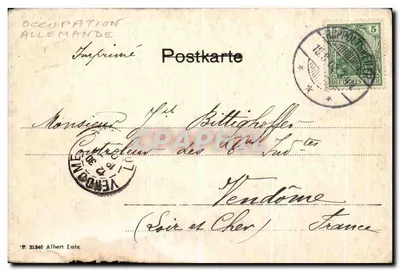 Rappoltsweiler — Dusenbach Kapelle (également Ribeauville) — éditeur imprimeur non identifié — Verso