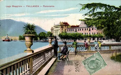 Lago Maggiore — PALLANZA — Panorama. — Stabilimento Campassi & Diena — Torino.