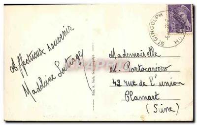 Saint-Gingolph (Szwajcaria) — Jezioro Leman — Ogólny widok i Dolina Novel — Rewers