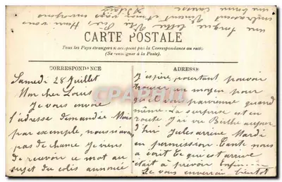 Cartolina d'epoca Scene e Tipi Famiglia Araba — Verso