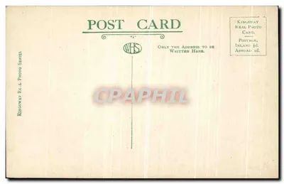 Mansion House, mostrando Queen Victoria Street. Londres — Kingsway Real Photo Card, série R.E.4, n° S 10166 — Verso