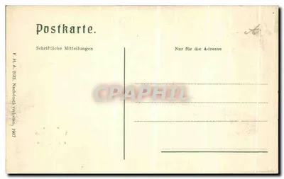Tumba de Richard Wagner — Bayreuth — editor F. H. A. 2162 — Verso