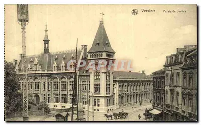 Verviers — Palácio de Justiça — editor N. Thill, Bruxelas