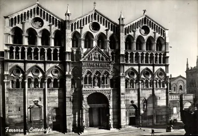 Ferrara - Catedral — vista da fachada — Ed. Cartovendita, n° 08