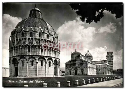 Pisa - Piazza del Duomo — Blick auf den Baptistenturm, die Kathedrale und die schräge Turm — Vera Fotografille, n° 6091