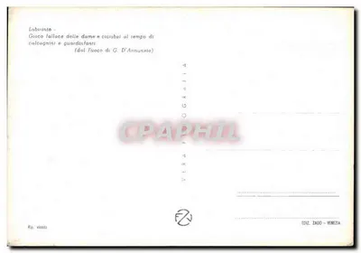 Villa Pisani — Stra — Labirinto — Gioco fallace delle dame e cicisbei al tempo di calcagnini e guardinfanti (dal Fuoco di G. D'Annunzio) — Verso