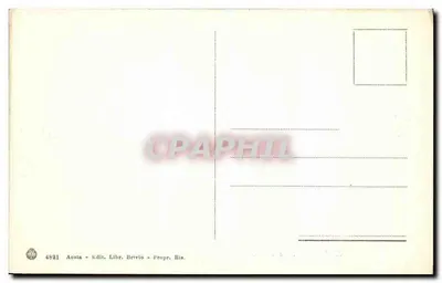 Rosta - Widok ogólny — panoramowy widok wsi z górami na tle — wydawca Libr. Brivio, nr 4821 — Rewers