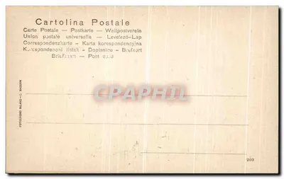 Arvier – Castello di Montmayeur — editor Fotocigond Milan-C. Bassan, n° 2581 — Verso