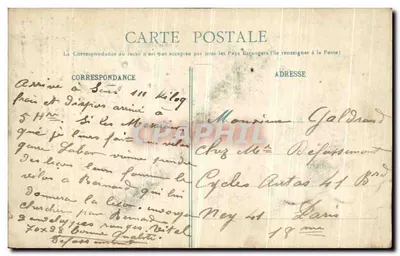 Sens - Jean du Cogniot aan de Kathedraal — Collectie J. D., Sens — Achterkant