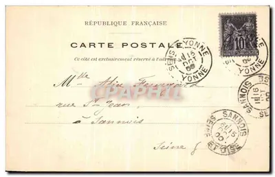 Cattedrale - Grand Portail — Senoite — Libreria C. Plaquet, a Sens — Verso