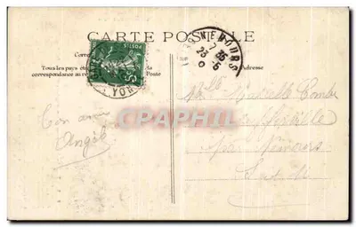Sens — O Monumento dos Mortos da Guerra de 1870-1871 — editor desconhecido, número de série não visível — Verso