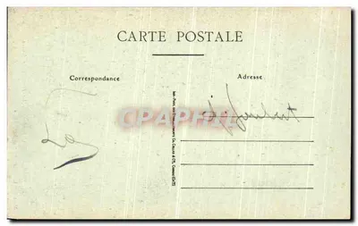 SENS — A Catedral — O Portal de Moisés — Poulain-Rocher, imp.-édit., Sens — Verso
