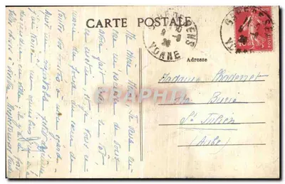 SENS — A Catedral de São Etienne — A. Mondou, editor em Sens — Verso