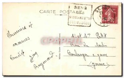 Sens (Yonne) — Jego Otoczenie, Brzegi Rzeki Yonne — Wydawnictwo Goulat — Rewers