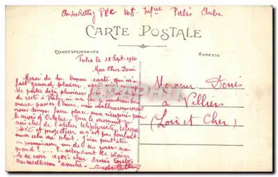 Sens — De Sint-Etienne Kathedraal — Collectie P. R. S. — Achterkant