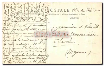 Vezelay — Krzyż Cordelle, gdzie św. Bernard przemawiał — B.F., Paryż — Rewers