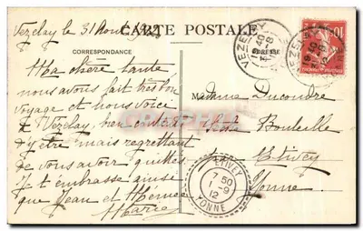 Vézelay — Katedra św. Małgorzaty — Absydę — Pothain, wyd., Avallon — Rewers