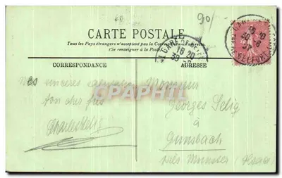 Belfort — « Quand Même » — estátua do Sr. Lumbrens, n°22 — Verso