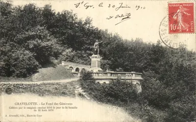 Gravelotte - Le Fond des Génivaux — bitwa 18 sierpnia 1870 — A. Arnould, wyd., Mars-la-Tour