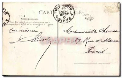 Valenciennes — De klokkenstoel van de Kerk van Sint Géry — J.D.V. n°1131 — Achterkant