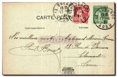 Le Quesnoy — Ogólny widok — Wydawca nieznany — Rewers