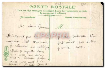 Bouai - Le Belfroi — éditeur L.W.G.C. n° 2515 — Verso